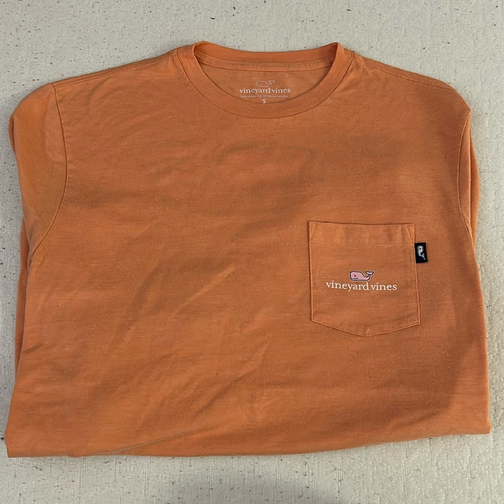 Orange Vineyard Vines RVA Long Sleeve Shirt